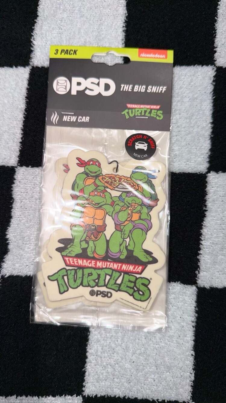 PSD The Big Sniff Teenage Mutant Ninja Turtles 3-Pack Car Air Freshener